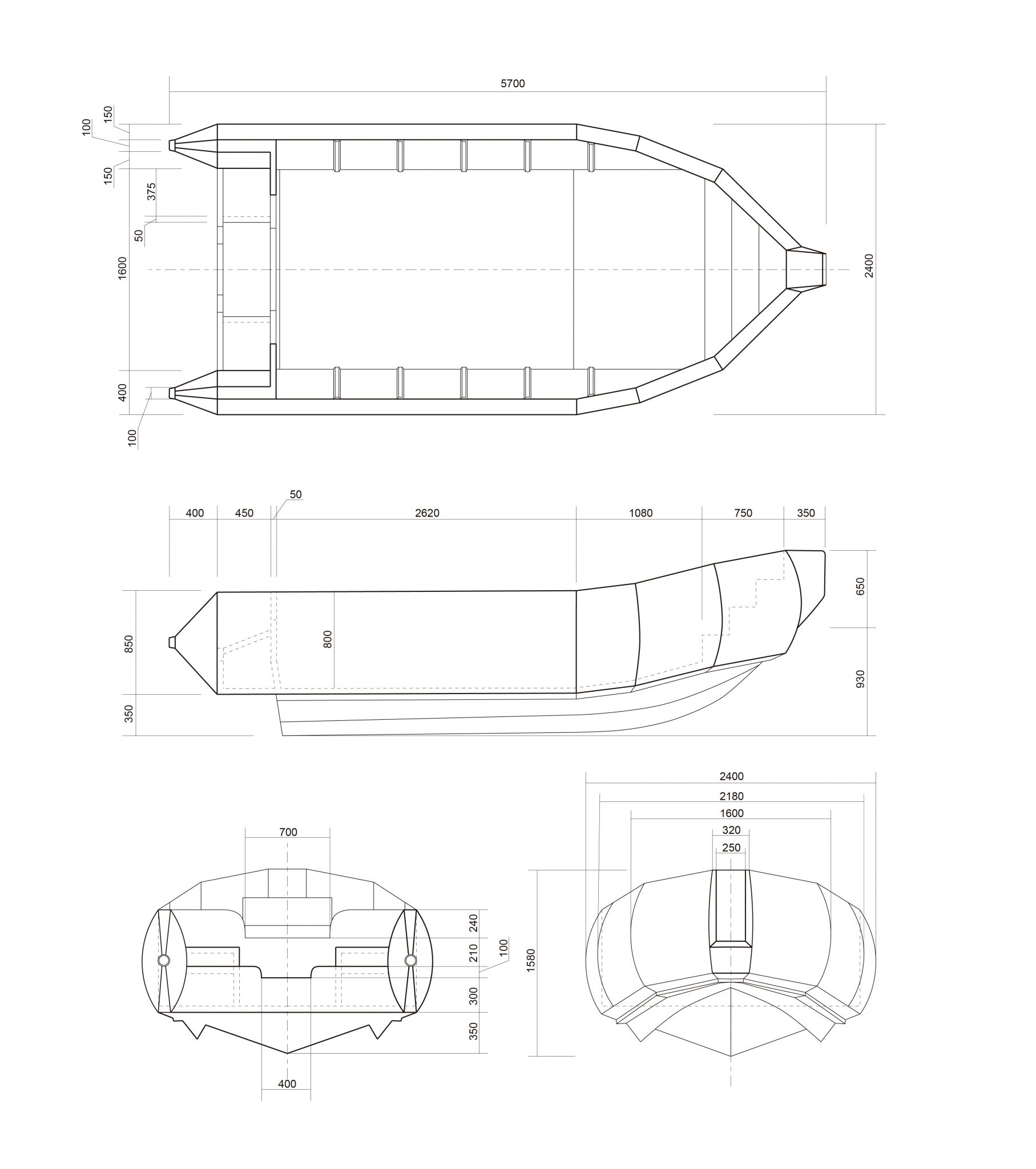 Lancha Nuevaera Marine NE-570