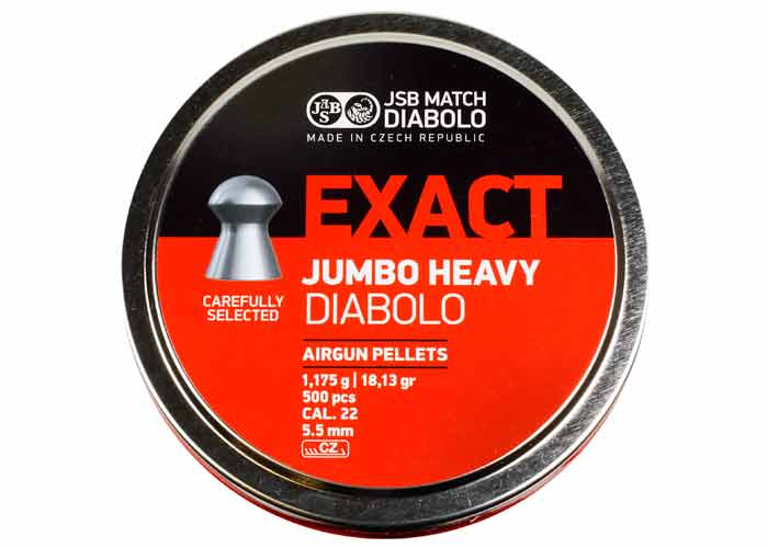 Postón JSB Exact Jumbo Heavy Diabolo Cal. 5.5X mm 18,13 gr. 500 uds.