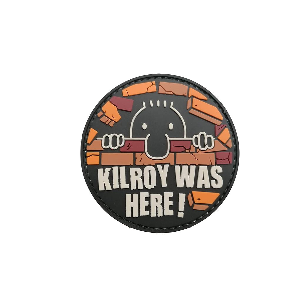 Parche de PVC Kilroy Was Here! con velcro