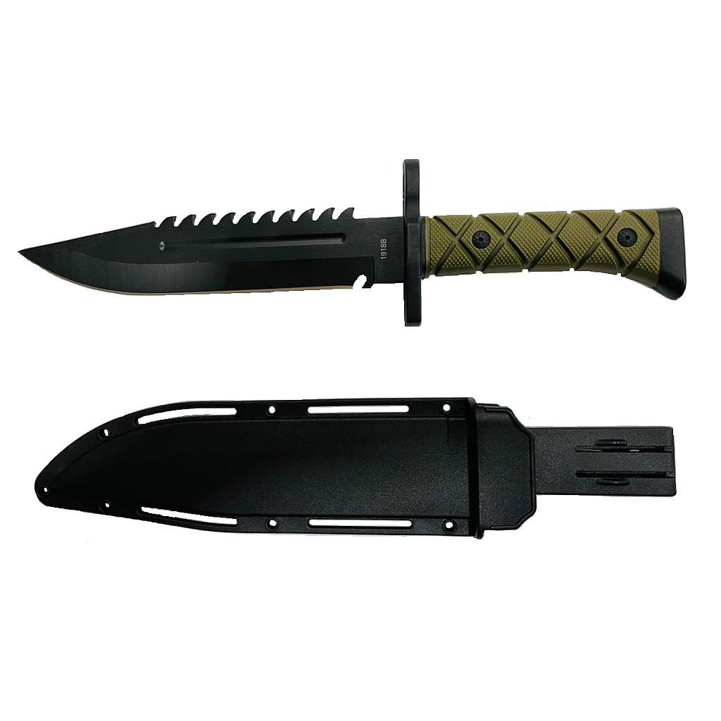 Cuchillo táctico militar color OD