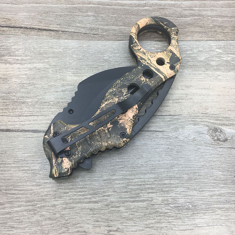 Cuchillo Karambit asistido Camo