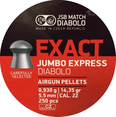Postón JSB Jumbo Express Diabolo Cal. 5.5X mm 14,35 gr. (250 uds.)