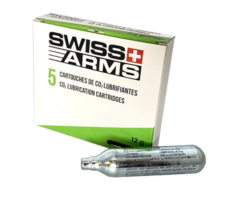 CO2 Siliconado para lubricación Swiss Arms 12 g. (1 ud.)
