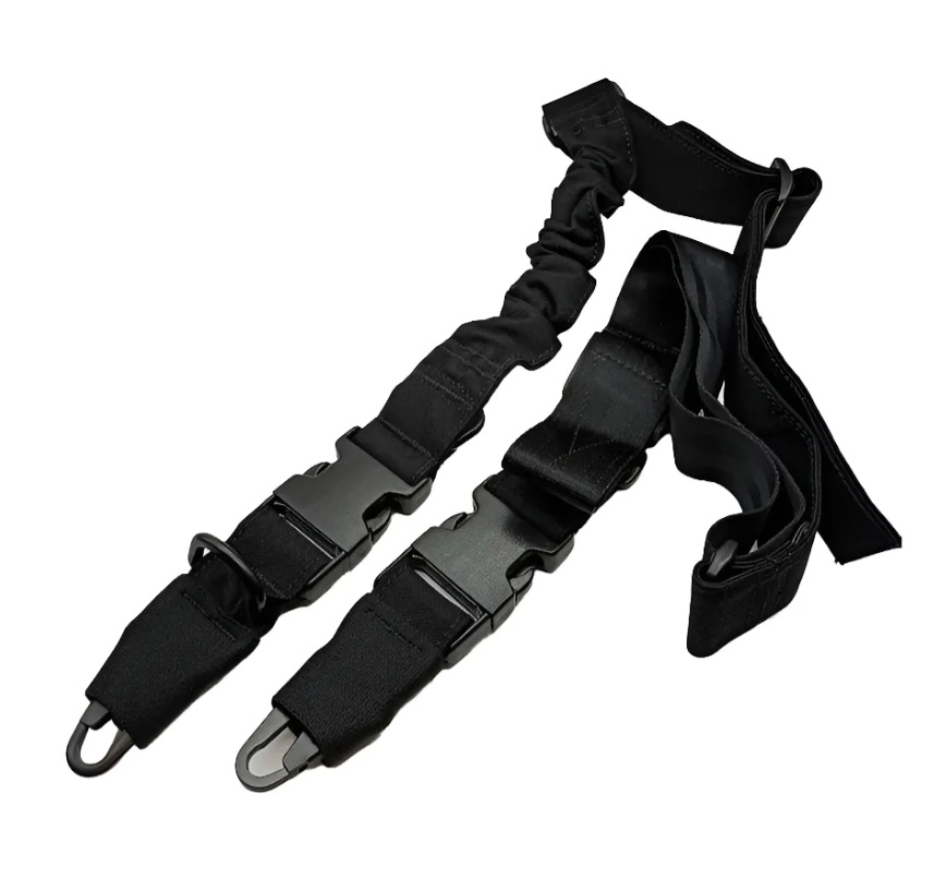 Correa Porta Fusil 2 Puntas Negro Safeguard Armour