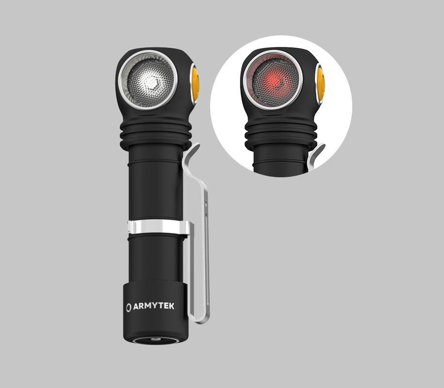 Linterna Armytek Wizard C2 Wr Luz Cálida Y Roja