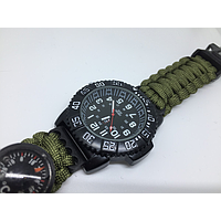 Reloj táctico militar análogo con termómetro