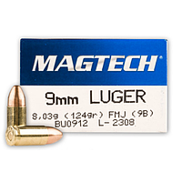 Bala Cal 9mm Luger / 9x19 FMC 8,03 g. (124 gr.) Magtech